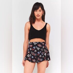Urban Outfitters Kimchi Blue Flirty Ruffle Hem Shorts